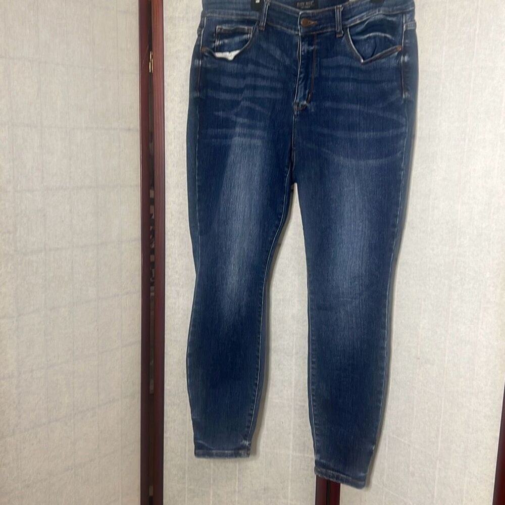 Judy Blue Womens Medium Wash Blue High‎ Rise Skinny Fit Jeans Size 16W